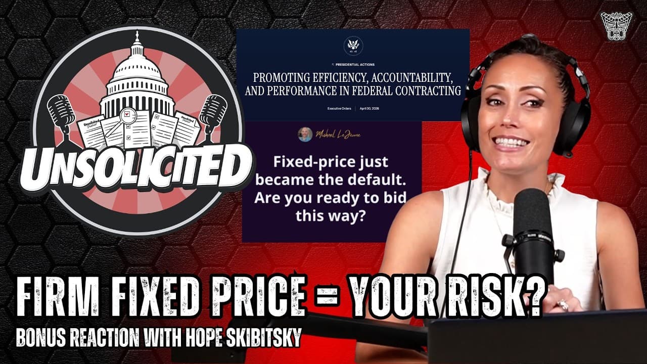 Fixed Price Is Now the Default - Can Small Businesses Survive the Risk?: BONUS REACTION EP