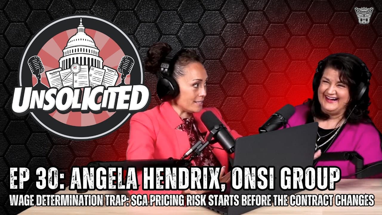 EP 30: Angela Hendrix - Wage Determination Trap: SCA Pricing Risk Starts Before the Contract Changes
